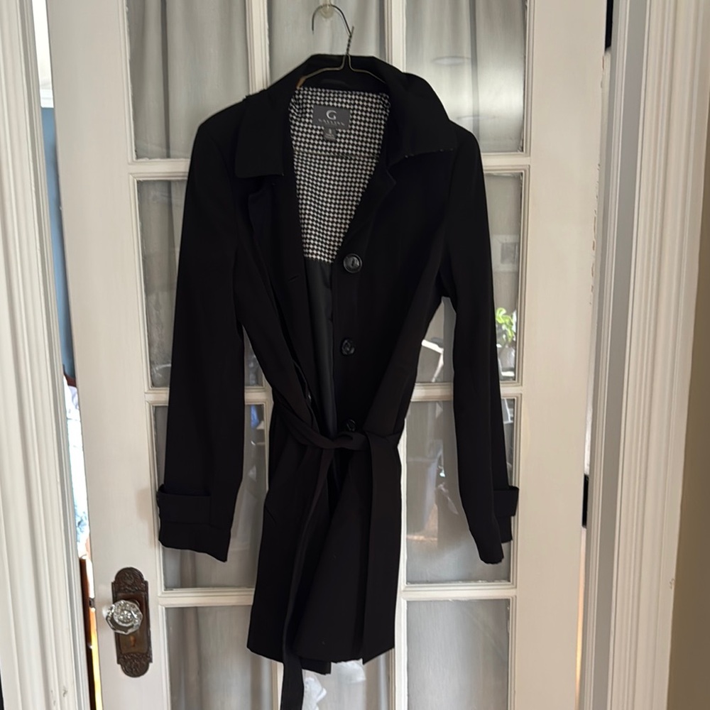 G by Guess Black Trench Coat